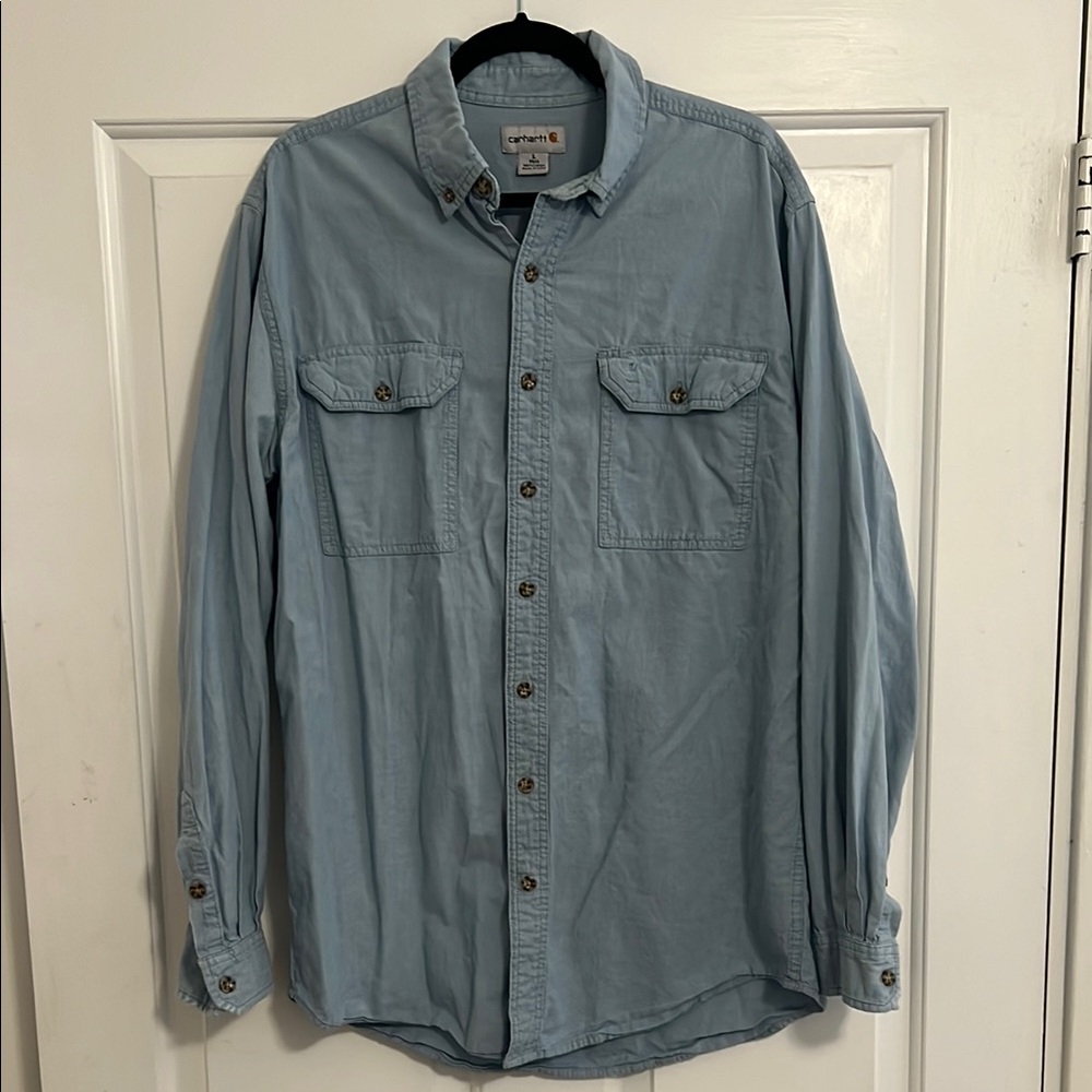 Carhartt Blue Button-Up work shirt